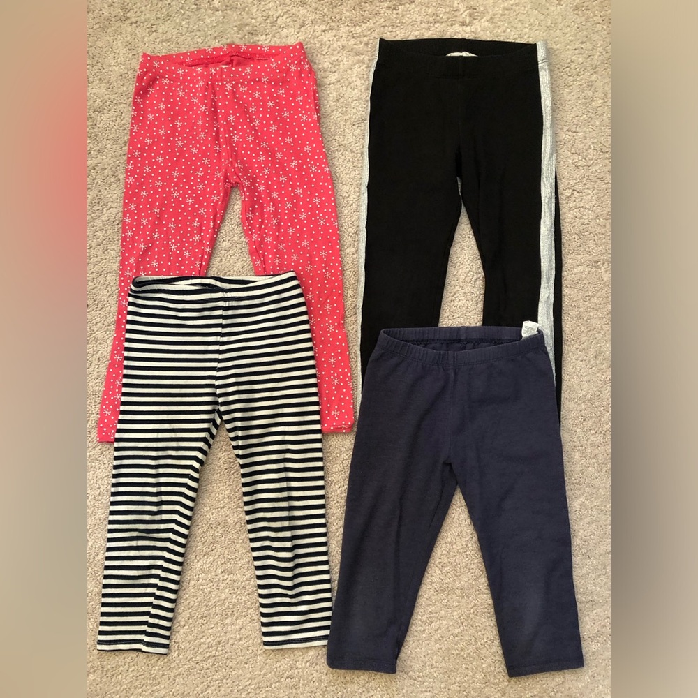 Girls,striped pants,navy blue pants,black pants, Carters Red Snowflake Sleepwear